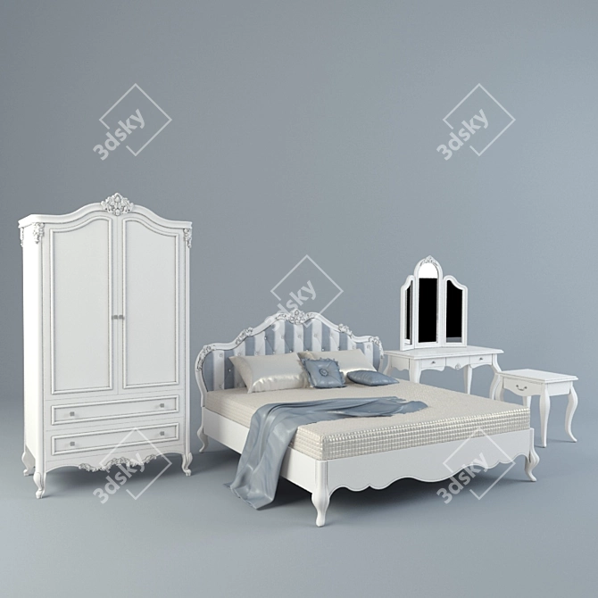 Teresa: Affordable Quality Bedroom Set 3D model image 1