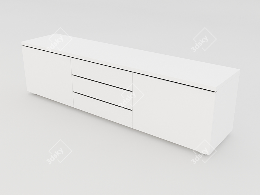 Besto Burs TV Stand 3D model image 1
