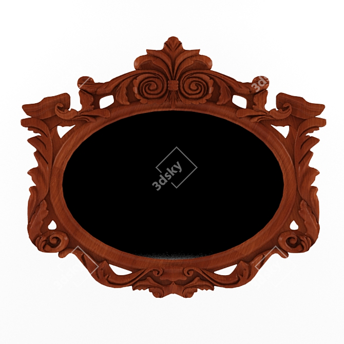 Sleek Vanity Mirror 40/50 3D model image 1