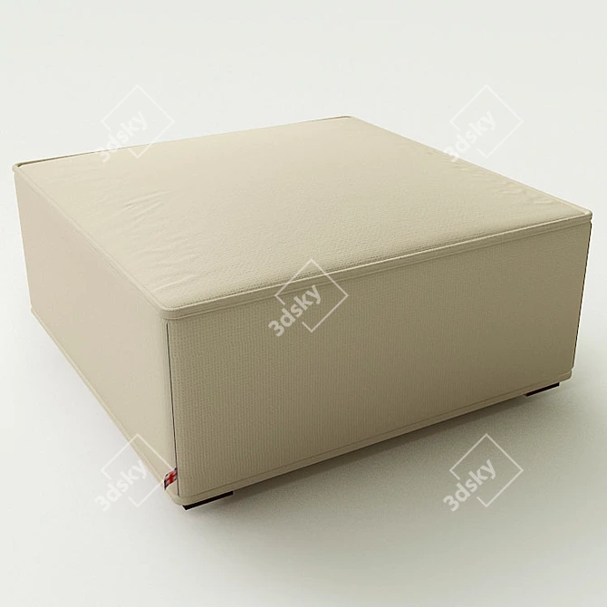 ComfortMax Ottoman: 1000x1000mm 3D model image 1