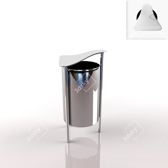 Poly 9K Bin 3D model image 1