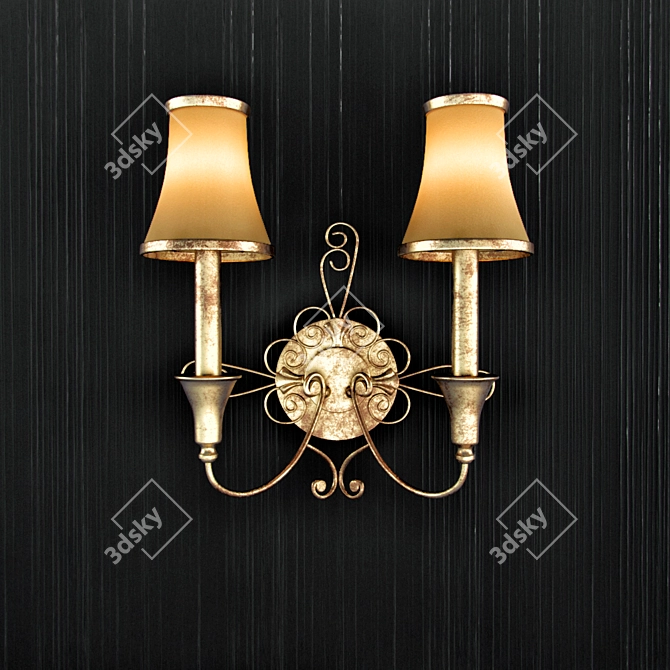 Chiaro LED Wall Sconce: Elegant Illumination 3D model image 1