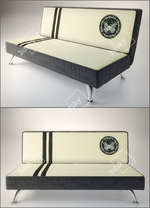 Butterfly Wing Sofa - Orthopedic & Transformable 3D model image 1