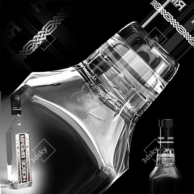 New Time Vodka: Finely Crafted 3D model image 1