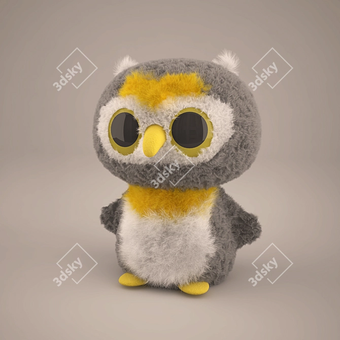 YooHoo & Friends Owl Plush 3D model image 1
