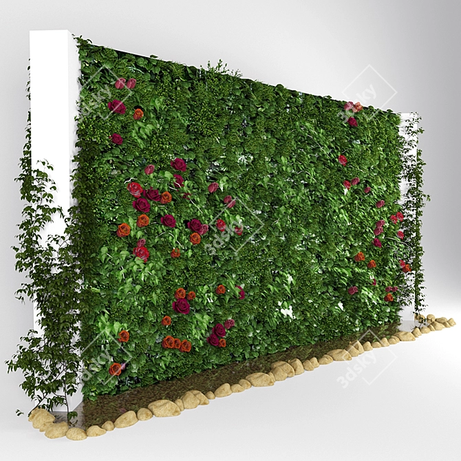 Vertical Greenery System 3D model image 1