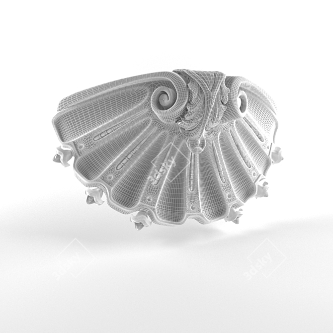 Elegant Decor Bracket 3D model image 1
