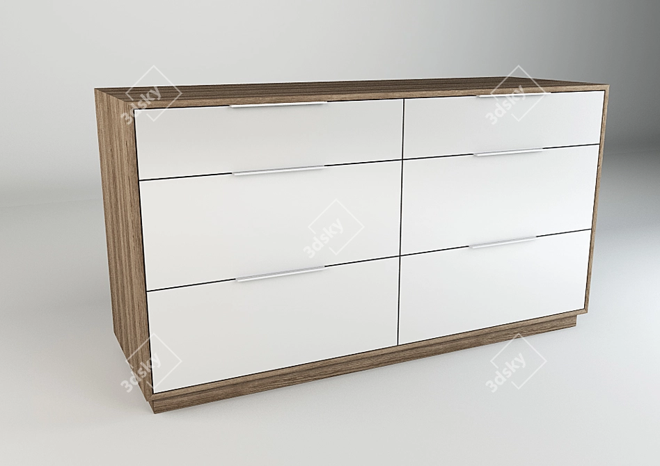 Modular Glass Shelf - Versatile Storage Solution 3D model image 1