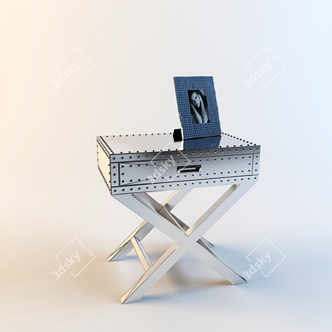 Modern Alu Vegas Drawer - 60x40x60cm 3D model image 1