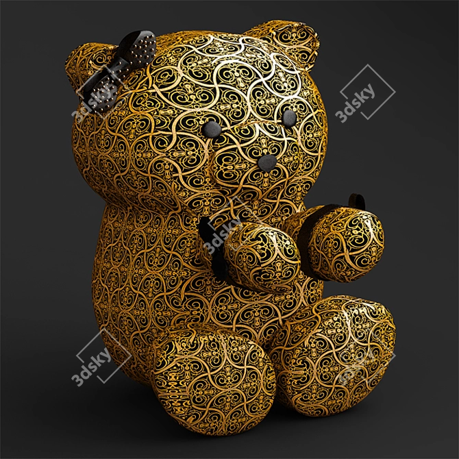 Baroque Teddy Bear 3D model image 1