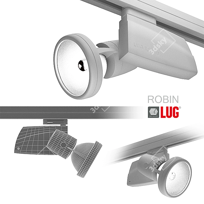 Description translation: "Spotlight LUG Robin"

LUG Robin Spotlight 3D model image 1