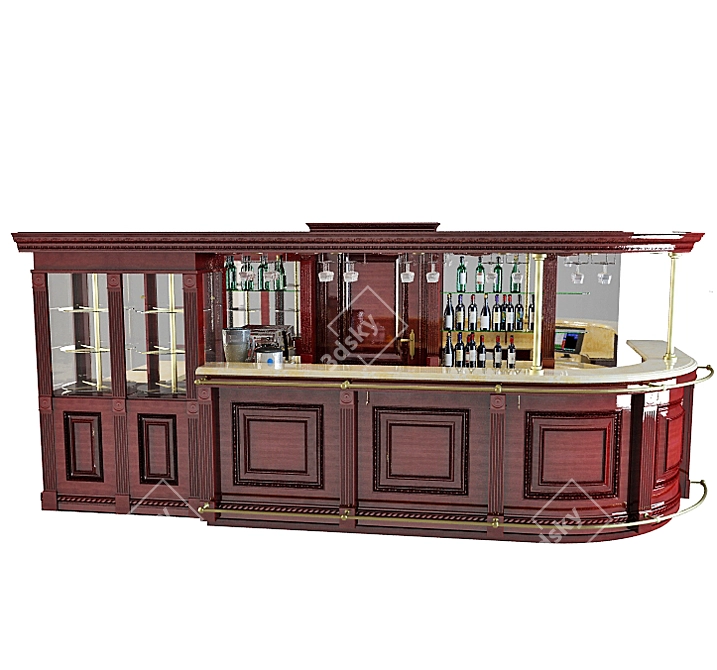PROFI Бар: Отличное место для ресторанного отдыха 3D model image 1