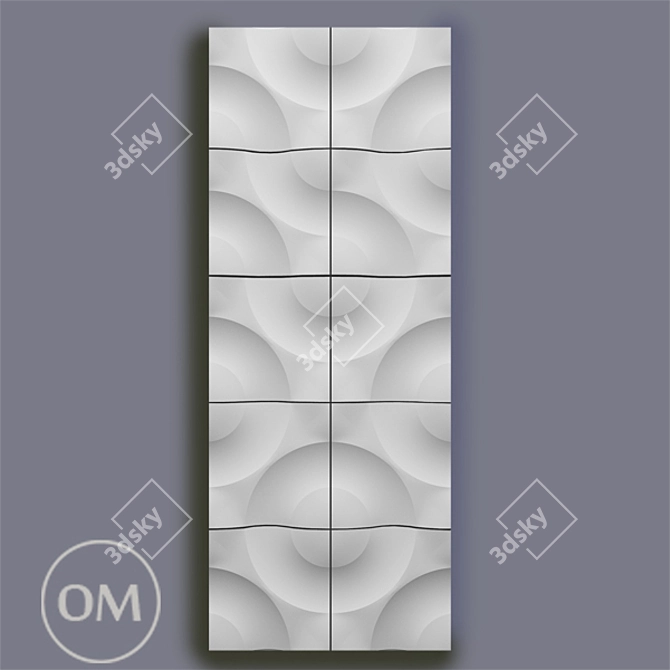 Elegant 3D Panel Decor 3D model image 1