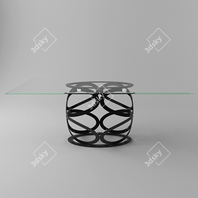 Italian Dining Table by Pietro Costantini 3D model image 1