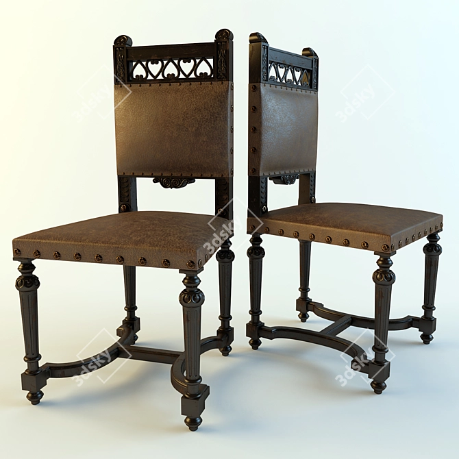 Vintage Chair 3D model image 1