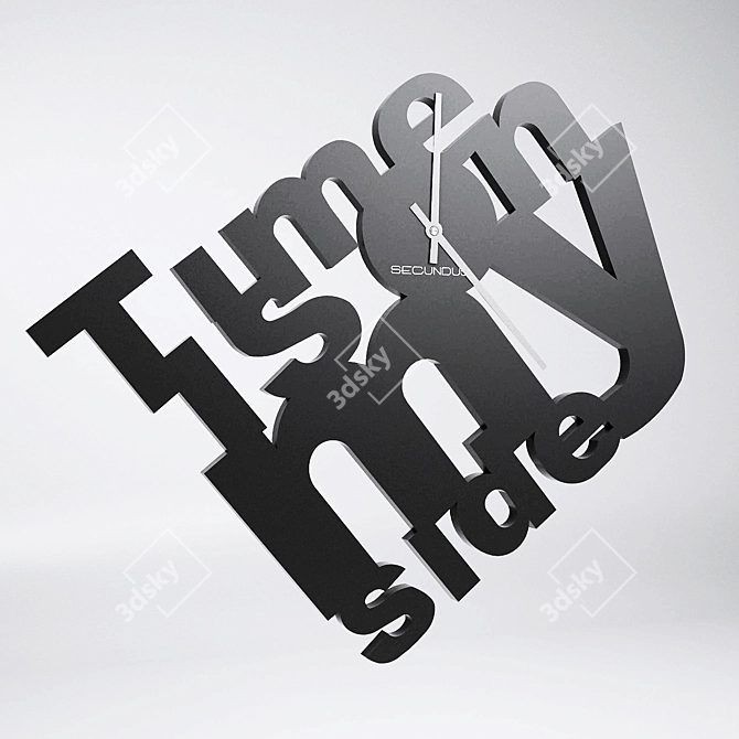 Title: Credo Wall Clock: Time with Style 3D model image 1