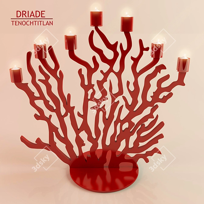 Driade Tenochtitlan Candleholder 3D model image 1