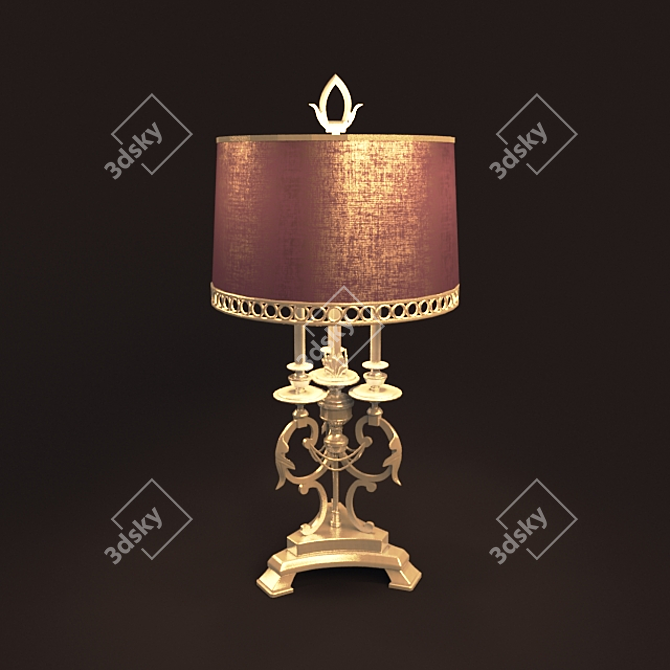 Modern LED Desk Lamp 3D model image 1