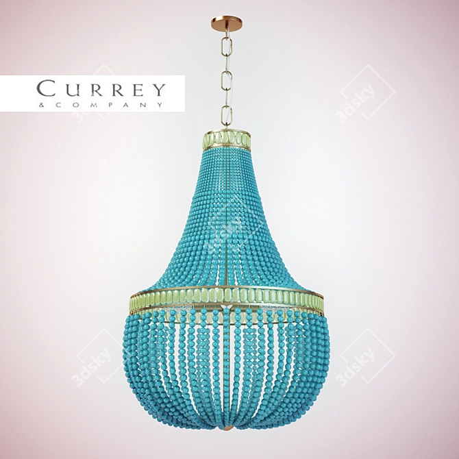  Marjorie Skouras Currey & Co Hedy Chandelier 3D model image 1