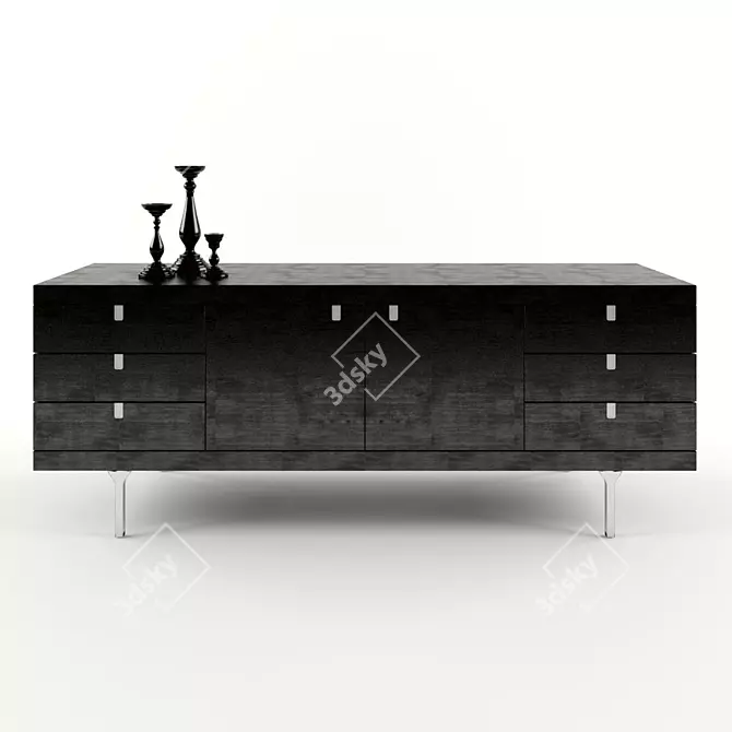 Potocco Zero: Stylish and Spacious Tumba 3D model image 1