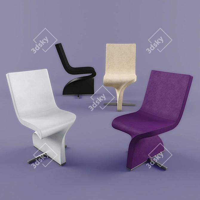 Tonon Twist 196 Chair: Modern Italian Design 3D model image 1