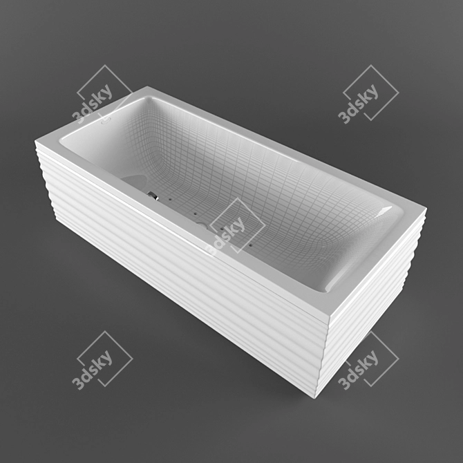JACUZZI Moove 180x80: Relaxing Hydrotherapy Bath 3D model image 1
