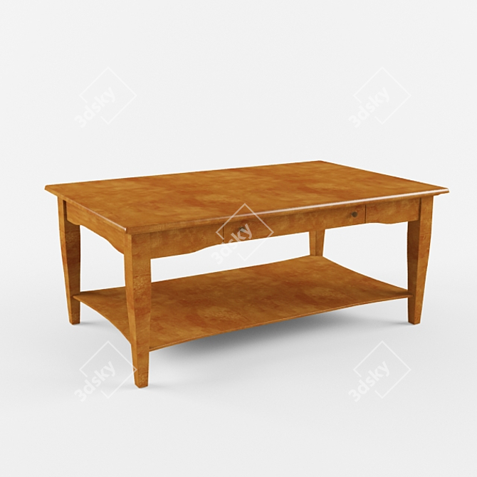 Thomasville Cinnamon Hill Cocktail Table: Elegant and Stylish 3D model image 1