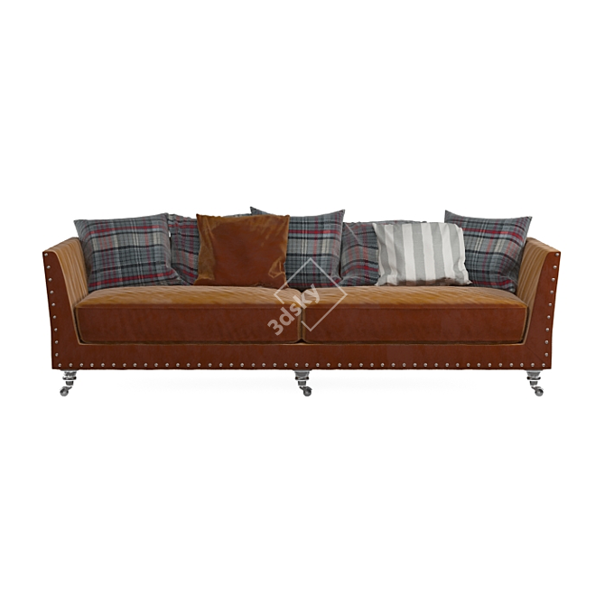 Classic Furman Victoria Sofa 3D model image 1