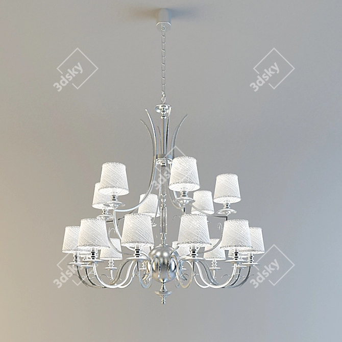 Elegant Visionnaire Thalita Chandelier 3D model image 1