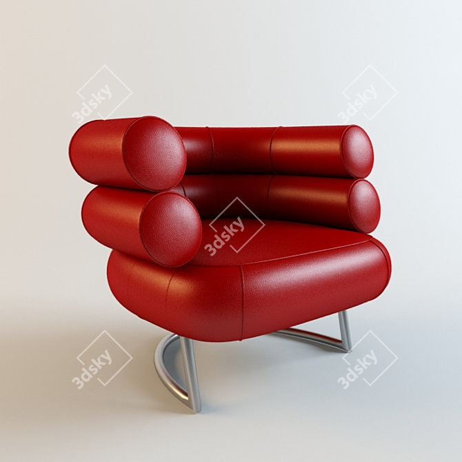 Elegant Bibendum Armchair - Perfect Blend of Comfort and Style 3D model image 1