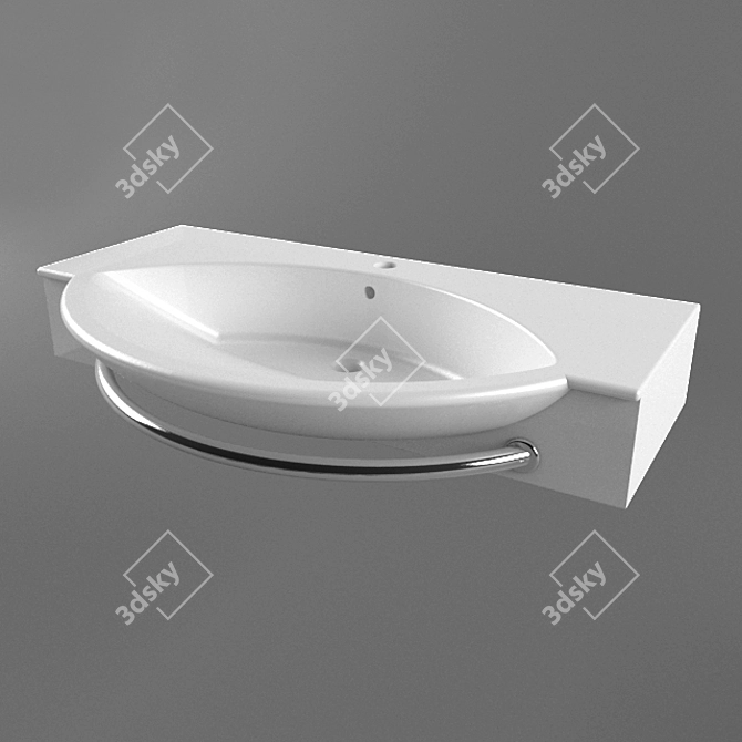 Luxurious LAUFEN Palace Sink 3D model image 1