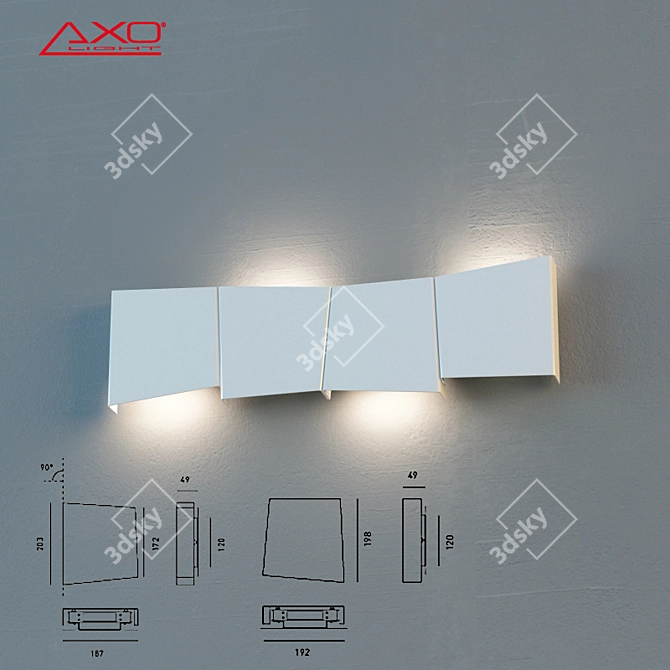 Rythmos Pendant Light: Sleek and Modern 3D model image 1