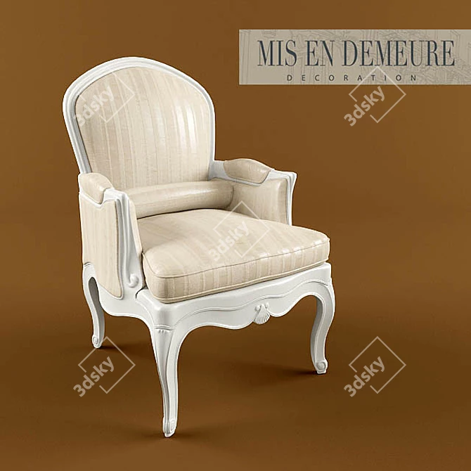 Provencal-style Armchair: Mis En Demeure 3D model image 1