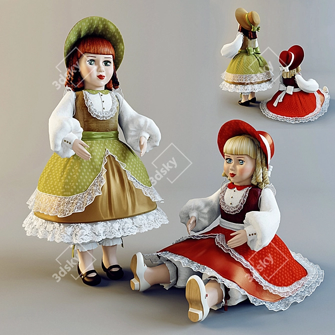 Adorable Doll for Play 3D model image 1