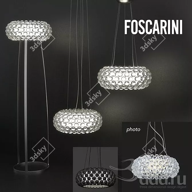 Caboche Lamps: Luxurious Illumination 3D model image 1