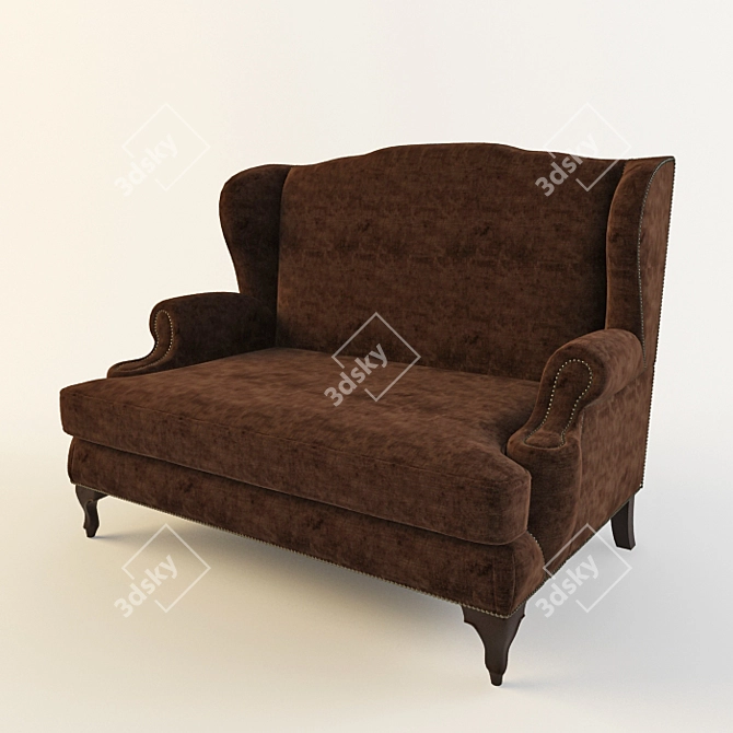  Modern Textured Sofa 3D model image 1