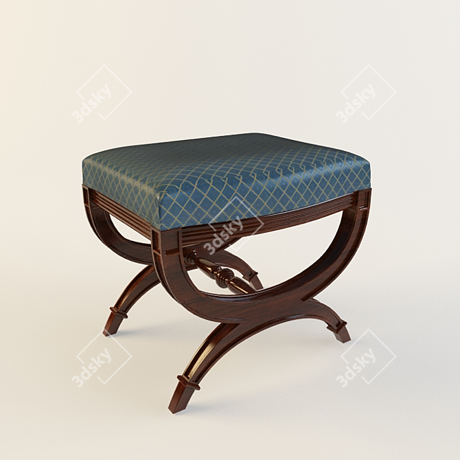 Title: Texture-Enhanced High Chair 3D model image 1