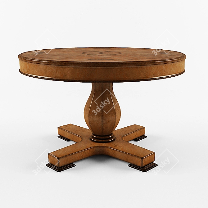 VACCARI Art.1147 Antique Effect Table 3D model image 1