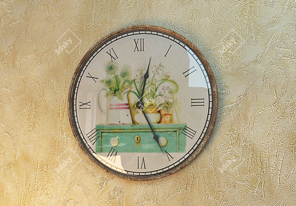 Provencal Charm: Exquisite Timepieces 3D model image 1