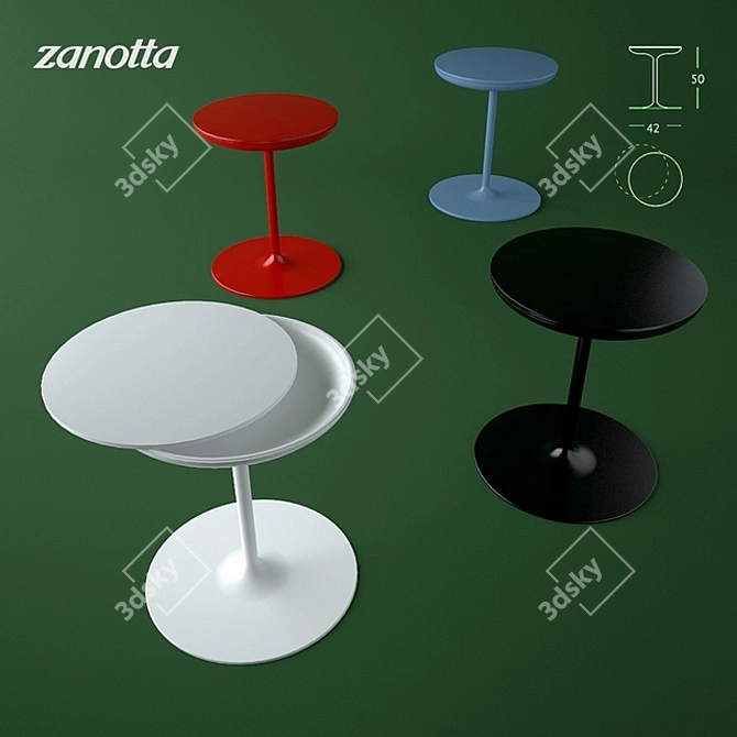 Zanotta Small Table | Indriolo Design 3D model image 1