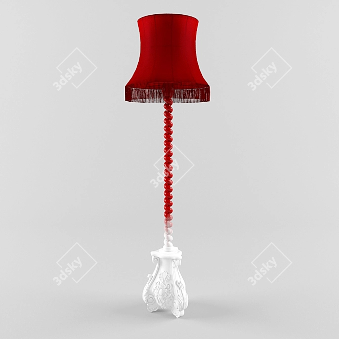 Elegant Skyscraper Floor Lamp 3D model image 1