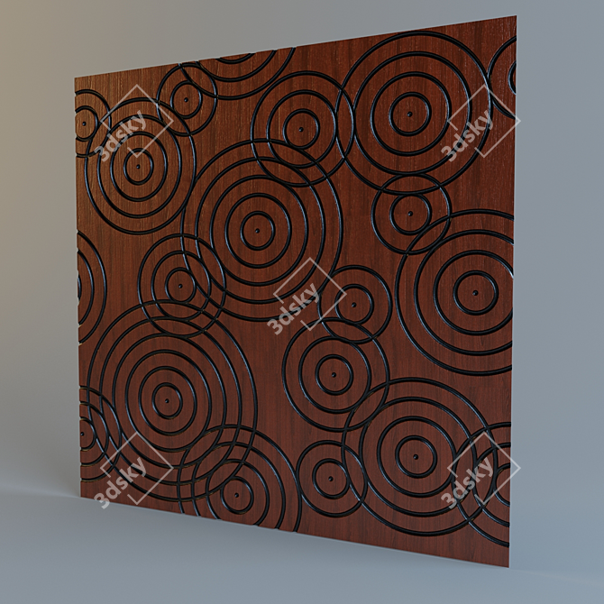 Endless 3D Panel Design - 1000x1000x18mm 3D model image 1