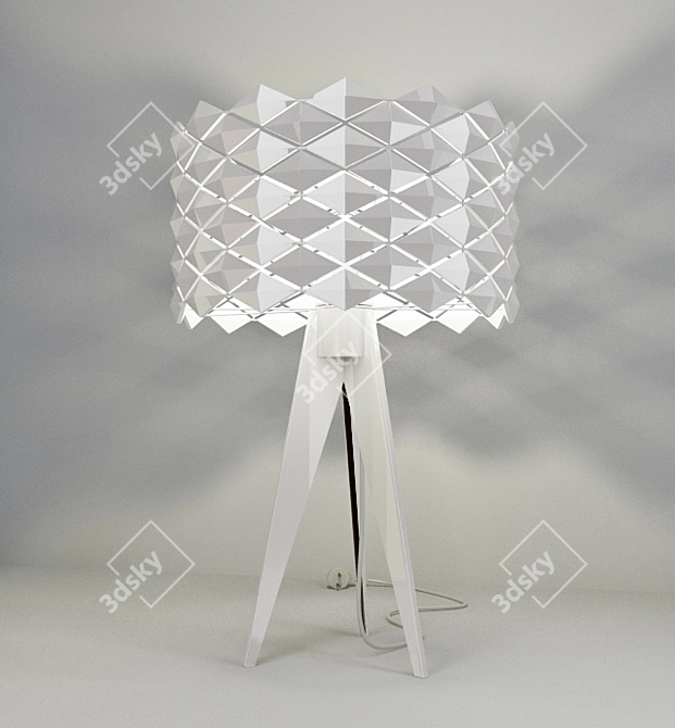 Elegant Italian Diamond Pendant 3D model image 1