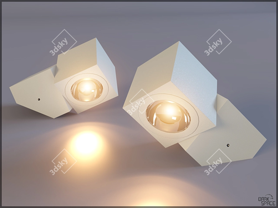 Combi 1.5: Sleek LED Wall Sconce 3D model image 1