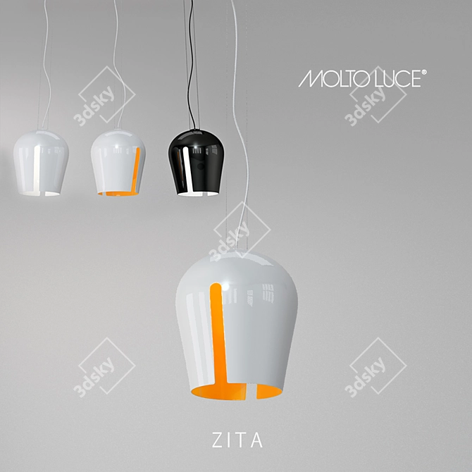 MOLTO LUCE Zita Pendant Light 3D model image 1