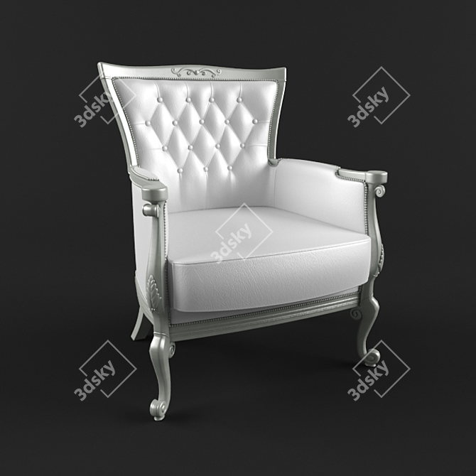 Augusta Tufted Accent Chair 3D model image 1