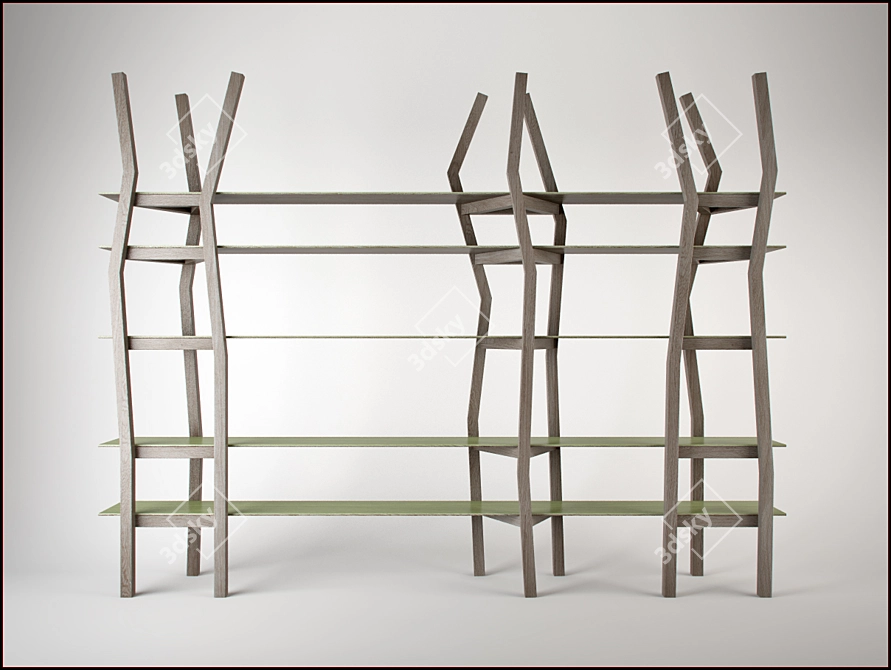 Baxter JIL Rack - Efficient Storage Solution 3D model image 1