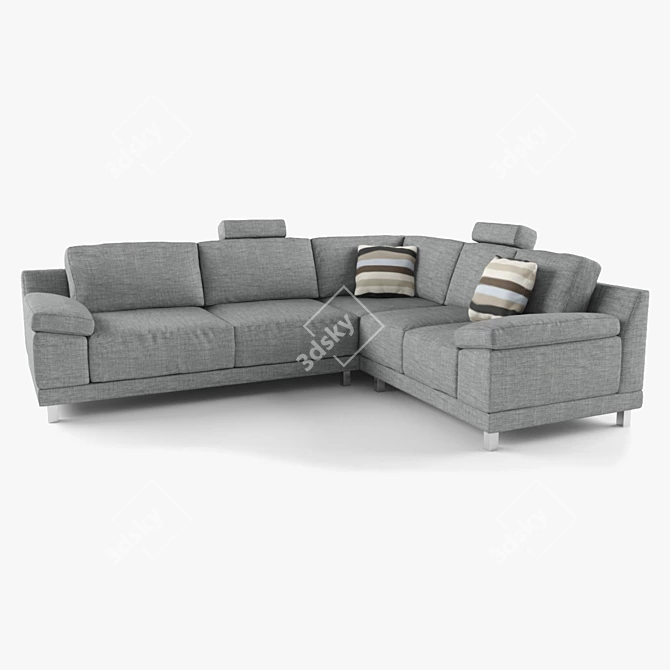 Nautilus by Neiser: Stylish Corner Sofa 3D model image 1