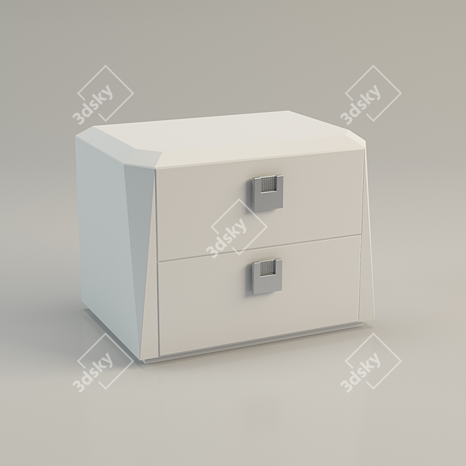 Serenissima Prisma - Elegant Italian Bedside Table 3D model image 1