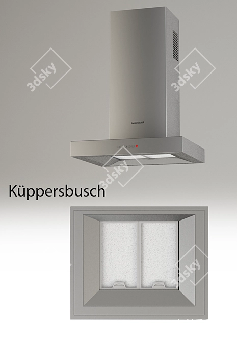Kuppersbusch KD 6250 Hood: Power and Elegance 3D model image 1